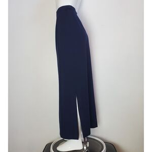 Vintage 80s Patriot Navy Wool Maxi Skirt